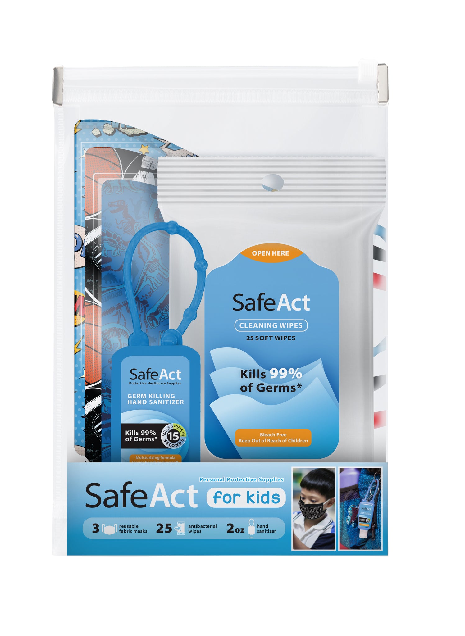 SafeAct Kit For Boys 120 Pack